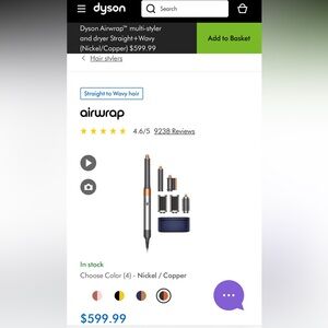 Dyson Airwrap Multi-Styler Complete Long - Nickel/Copper